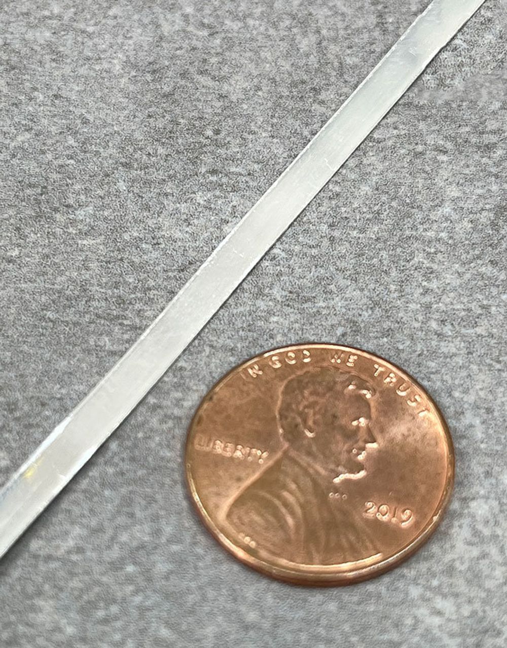 Fine Silver Plain Bezel Wire Plain 3.18mm x 26ga (0.40mm) 1/8" wide- 3 foot coil (SPBW326)