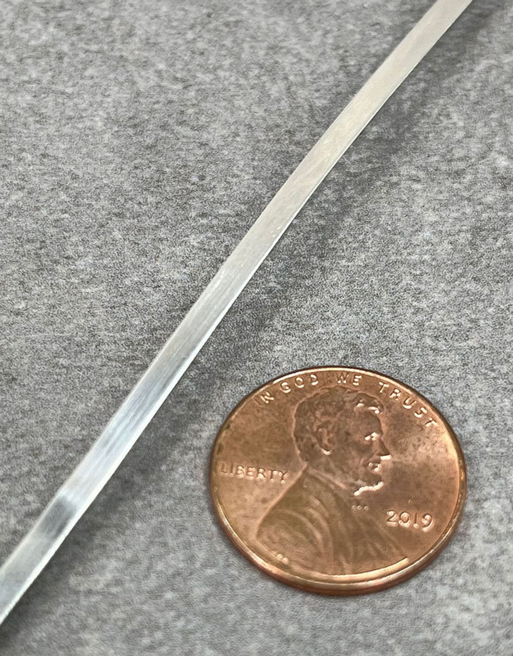 Fine Silver Plain Bezel Wire Plain 2.38mm x 28ga (0.33mm) 1/16" wide 3 foot coil (SPBW228)