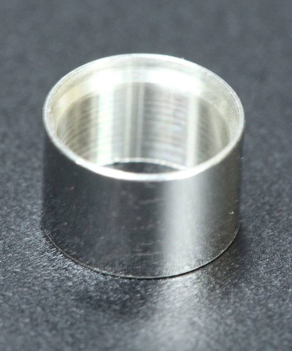 6.0mm Sterling Silver Bezel Tube Settings- 6 pieces (511S-6.0)
